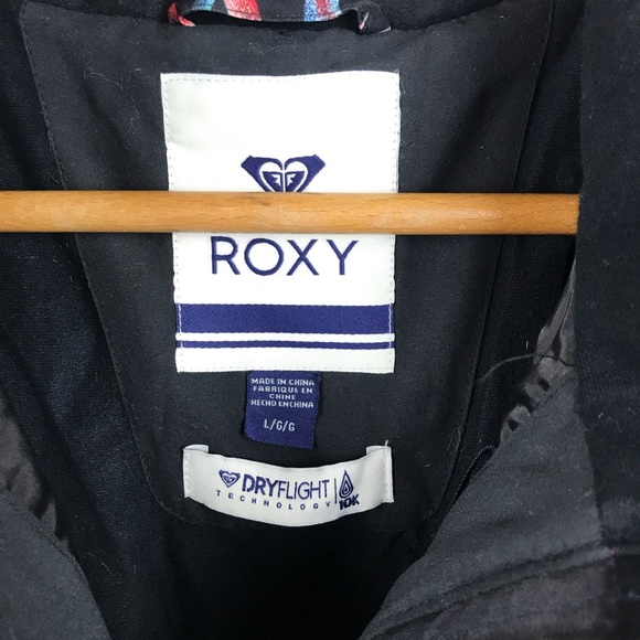 NWT Roxy Black Dryflight Technology Ski Jacket - Picture 6 of 7